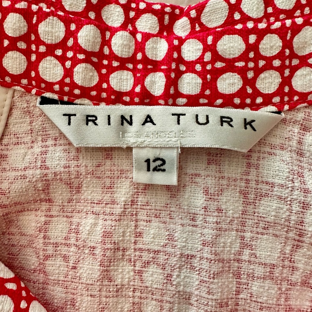 Trina Turk Hot Pink and White “Rosalina”Dress - Picture 4 of 4
